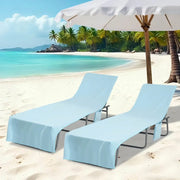 Asciugamani per lettino 2 pcs Blu 210 x 75 cm