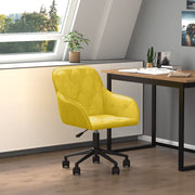 Sedia da Ufficio Girevole Gialla in Vellutocod mxl 125609