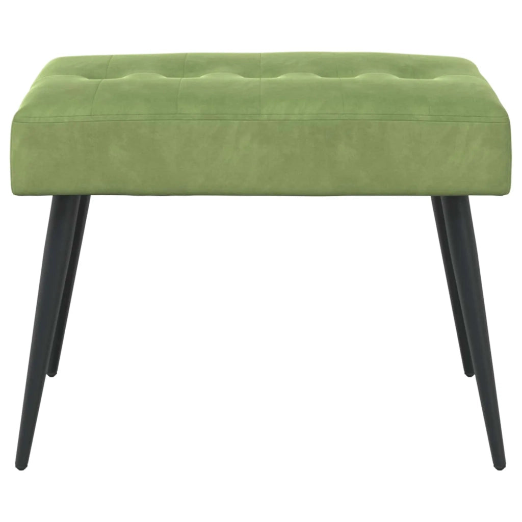 Panchina con bottoni imbottiti Verde chiaro 60 x 40 x 45 cm 42038504