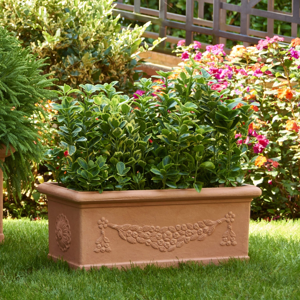 Garden Italia Fioriera Festonata GCF 70×28 cm in Resina – Made in Italy, Resistente al Gelo e Antiurto Colore: IMPRUNETA