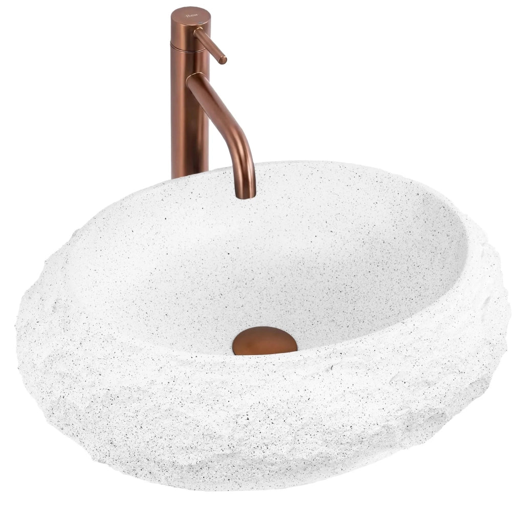 Lavabo Da Appoggio Rea Mika Light Grey