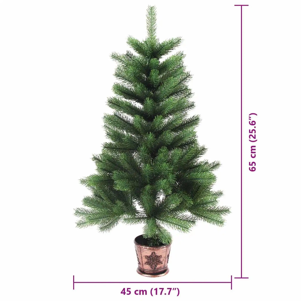 Albero di Natale con 150 LED con supporto Verde 65 cm PE
