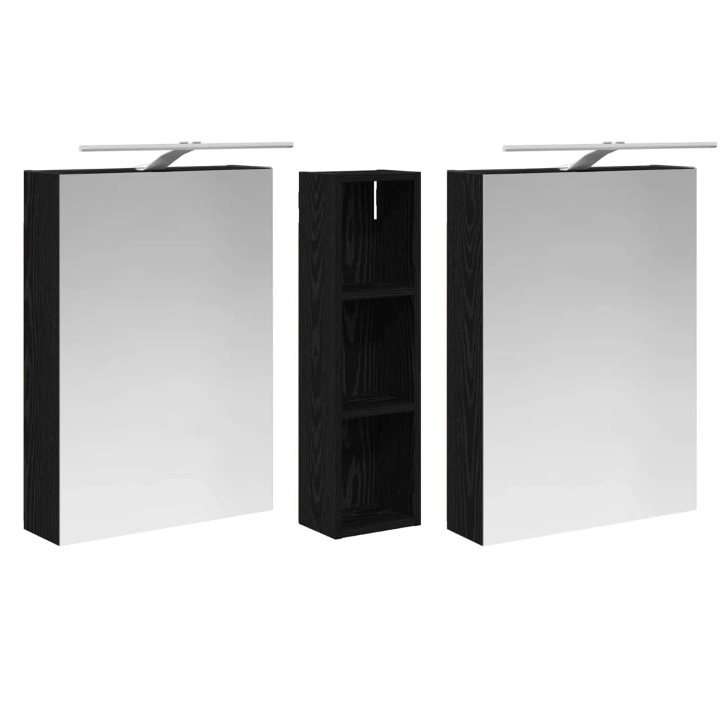 Set di Armadi da Bagno con lo scaffale 3 pcs 120 x 14,5 x 70 cm 3403753