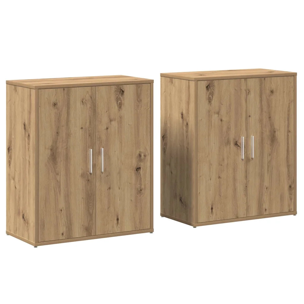 Credenza 2 pcs Rovere artigianale 60 x 31 x 70 cm 3365551