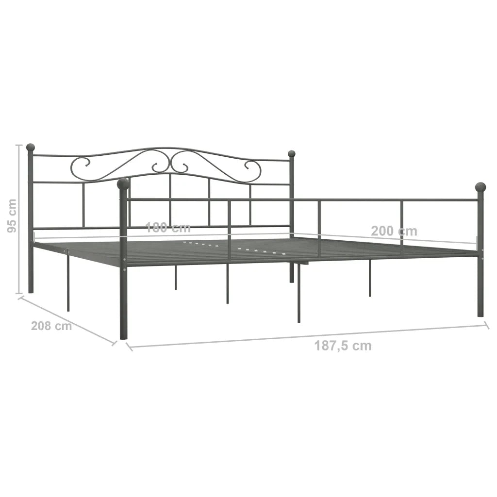 Giroletto Grigio in Metallo 180x200 cm cod mxl 58814