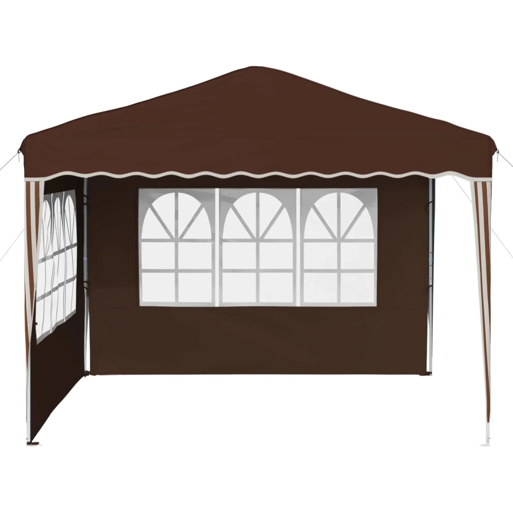 Tenda per feste a pop-up 288 x 288 x 245 cm Marrone
