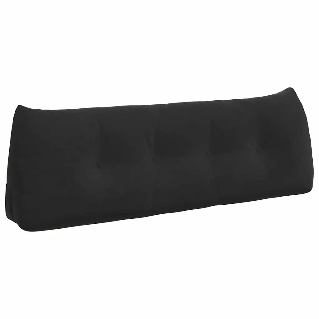 Cuscino per Schiena Nero 140 x 24 x 50 cm Velluto 42014522