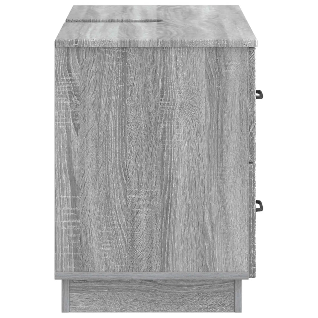 Armadio per Lavabo da Bagno HOORN Sonoma grigio 82 x 41 x 56 cm 897241