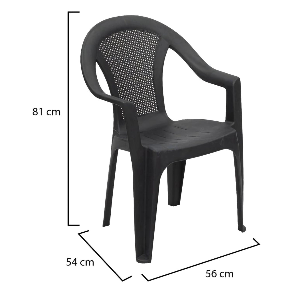 Serchio, Sedia da Esterno una Sedia Made in Italy, Grigio Antracite