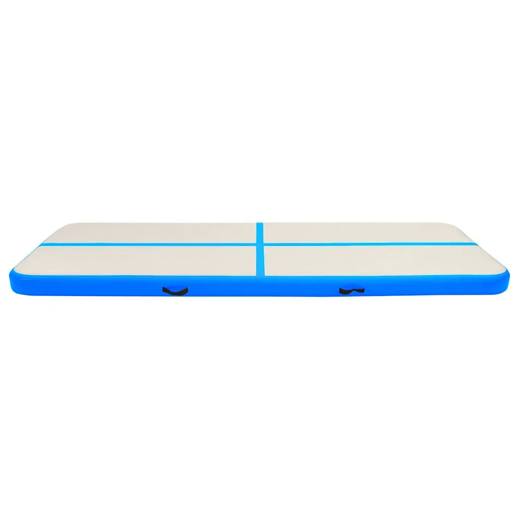 Tappetino Ginnastica Gonfiabile con Pompa 300x100x15 cm PVC Blu CFW1796576