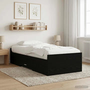 Telaio del letto con storage Rovere Nero 80 x 200 cm 3429507