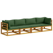 Set di divani 4 pz Naturale Legno di Acacia Massello 3417253