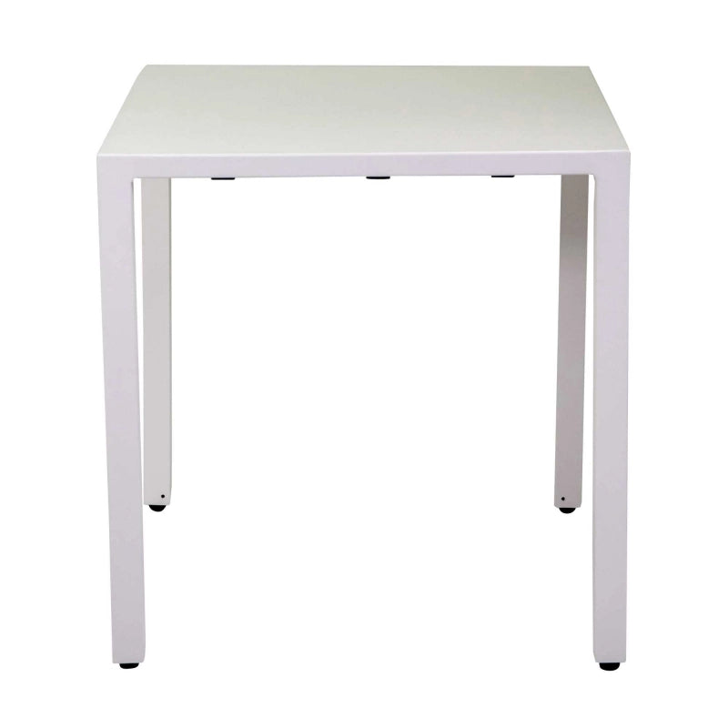 Tavolo alluminio regolabile Alma biancoquadro cm 80x80h75