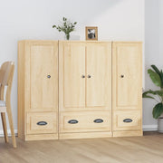 Credenze 3 pz Rovere Sonoma in Legno Multistrato 3185298