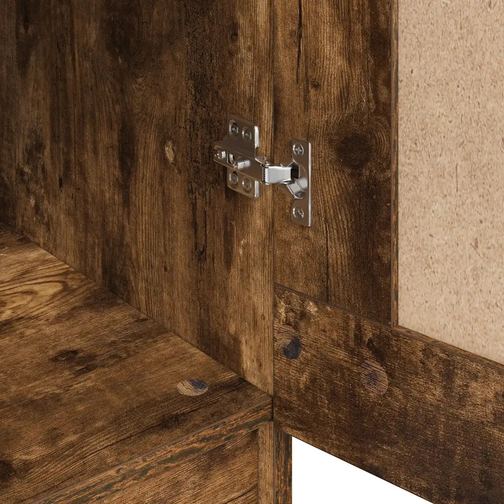 Armadio Rovere Fumo 82,5x51,5x180 cm in Legno Multistrato 826638