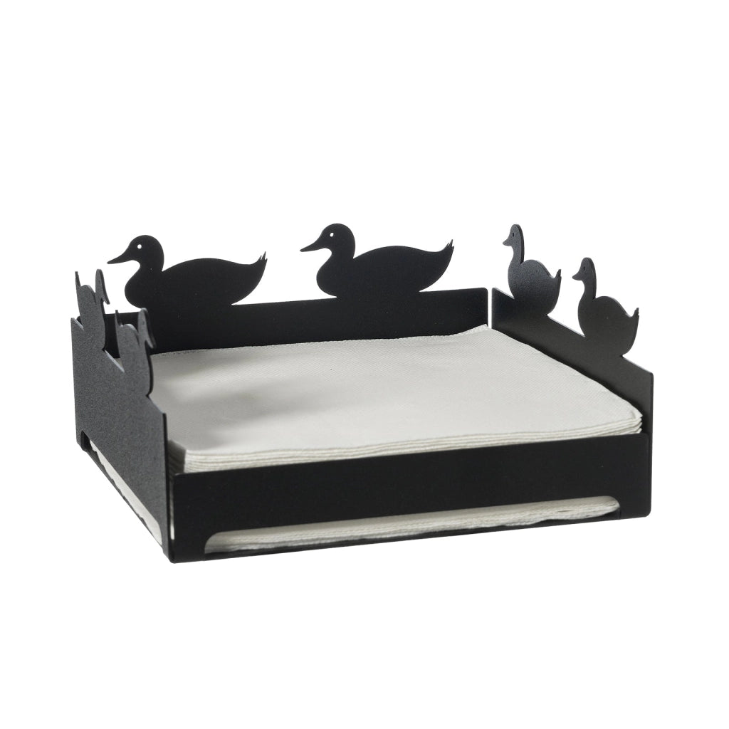 Portatovaglioli piccolo Duck Nero