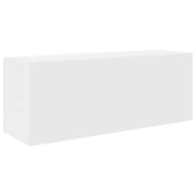 Mobiletto da bagno minimalista e pratico bianco da appendere al muro 80 x 25 x 30 cm realizzato in legno composito bianco 02_0051269