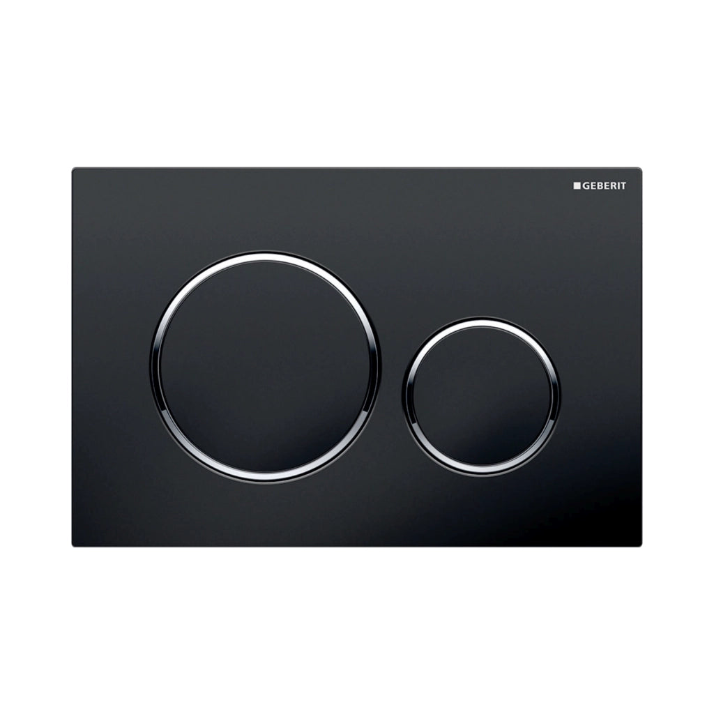 Geberit placca di comando Sigma20 nero opaco - nero doppio tasto