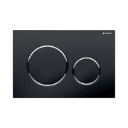 Geberit placca di comando Sigma20 nero opaco - nero doppio tasto