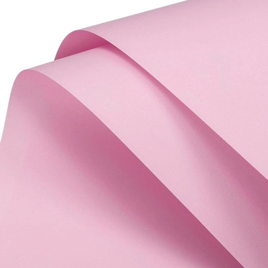 Cadeaupapier Luxe con pellicola lucidata, impermeabile - Set di 19 pezzi, 57 x 57 cm - Zestoso rosa.