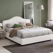 Letto Matrimoniale Verdite, Letto Matrimoniale Materasso Incluso Made in Italy, Bianco