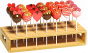 Tartina per cakepops con 21 fori e 100 bastoncini di carta - Contenitore per lattine per cakepops per feste