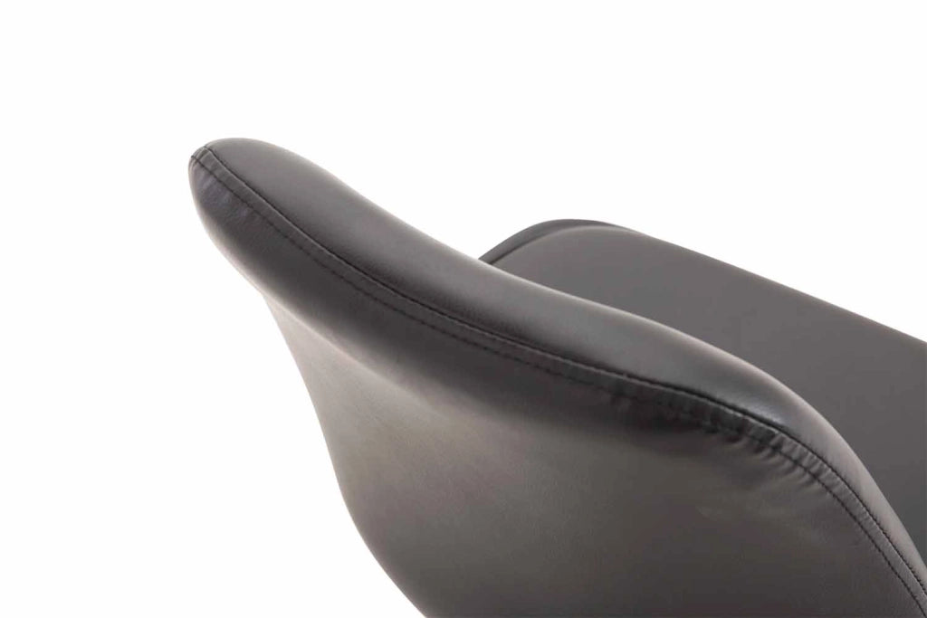 Sedia da pranzo MAVERICK in similpelle nero,nero