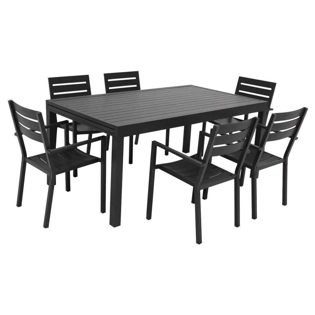 VENEZIASet di mobili da giardino allungabili in alluminio 180/300 - antracite