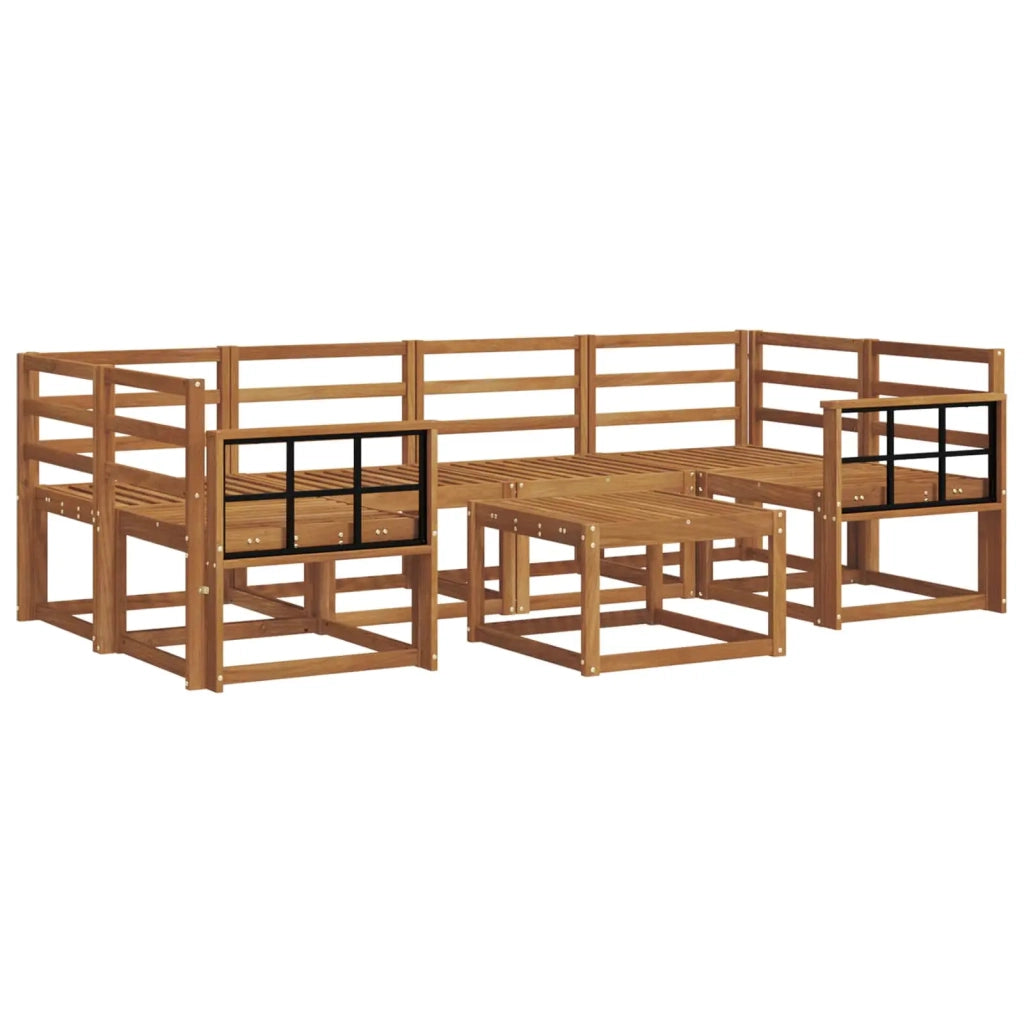 Set di divani da esterno 7 pcs Naturale