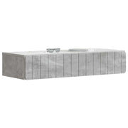 Tavolino da Parete Laterale | Tavolo laterale | Tavolino Grigio Cemento 87,5 x 34,5 x 17 cm