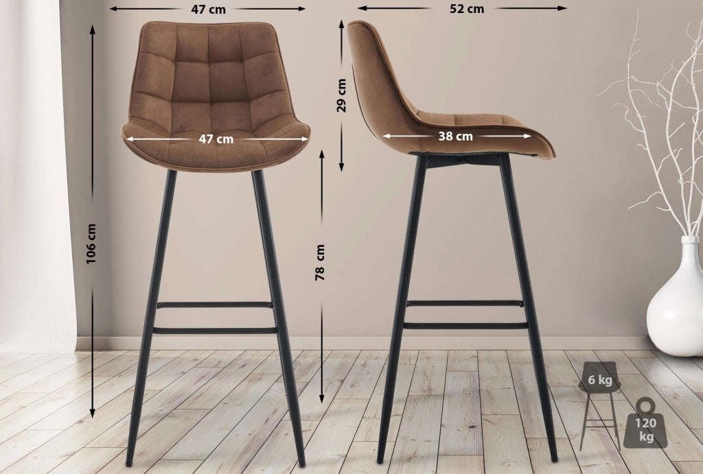 Barhocker Dartford Samt