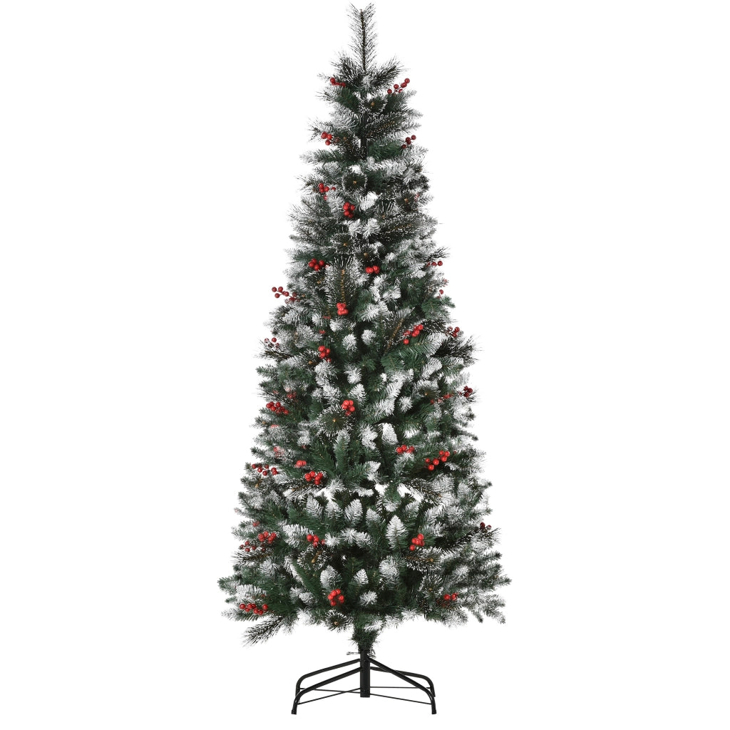 Albero di Natale Artificiale ¨C zephmum ¨C Verde 180 cm 539 Rami 51 Bacche