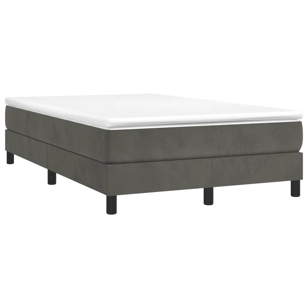 Struttura Letto a Rete a Molle Grigio Scuro 120x200 cm Velluto 3120761