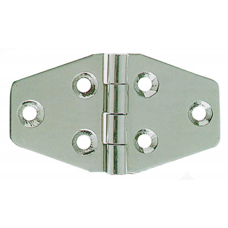 CERNIERA INOX ESAGONALE mm. 84x37 spessore mm. 2