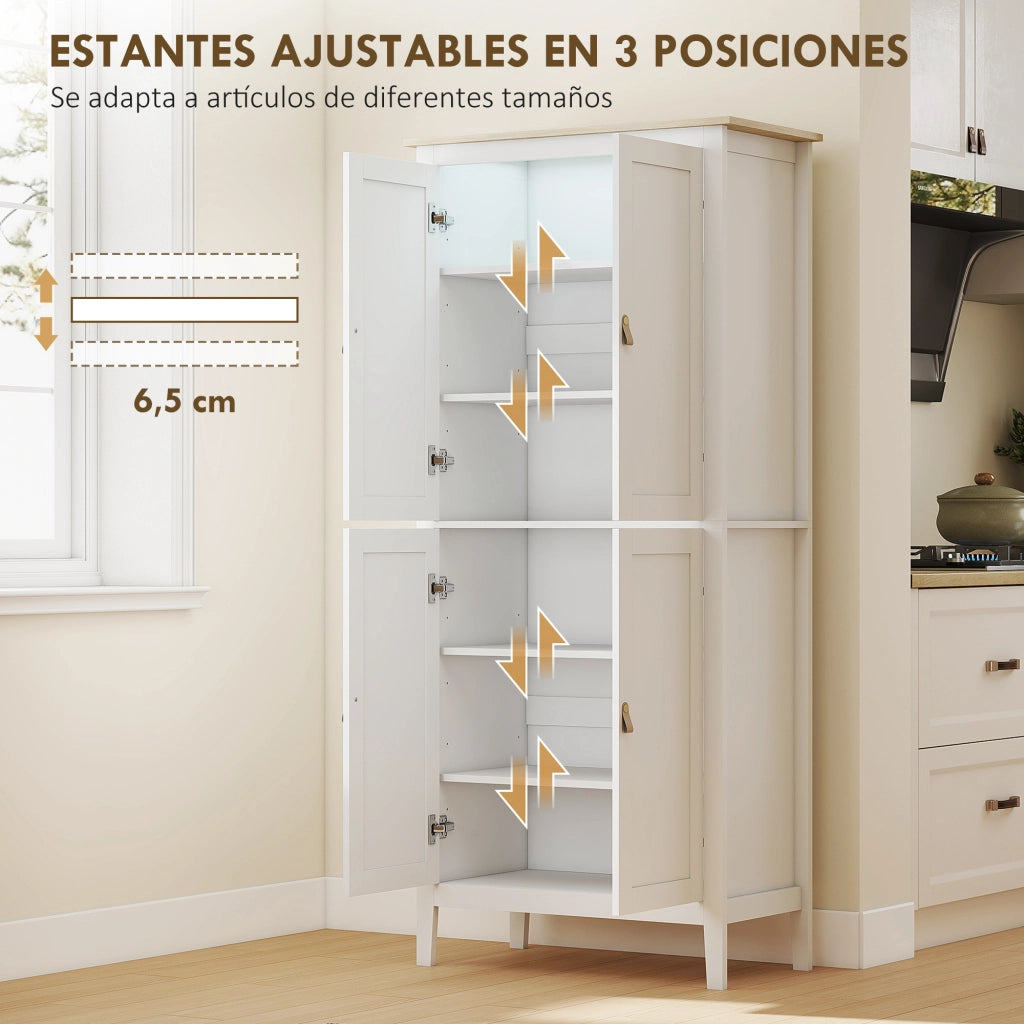 Armadio da Cucina con Luci LED a Sensore di Movimento ¨C zephmum ¨C Bianco