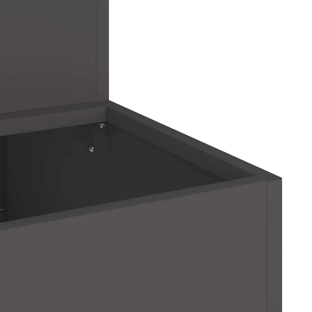 Fioriere | Cassetta per fiori | Vaso da giardino Nero 100 x 60 x 45 cm