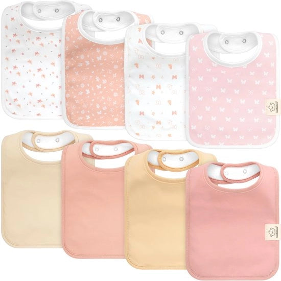 8 pacchi di salviette biologiche per bambini, superassorbenti in cotone per neonati, bambini con denti da latte e bambini in crescita, ultradurissime e lavabili in lavatrice (fiori)