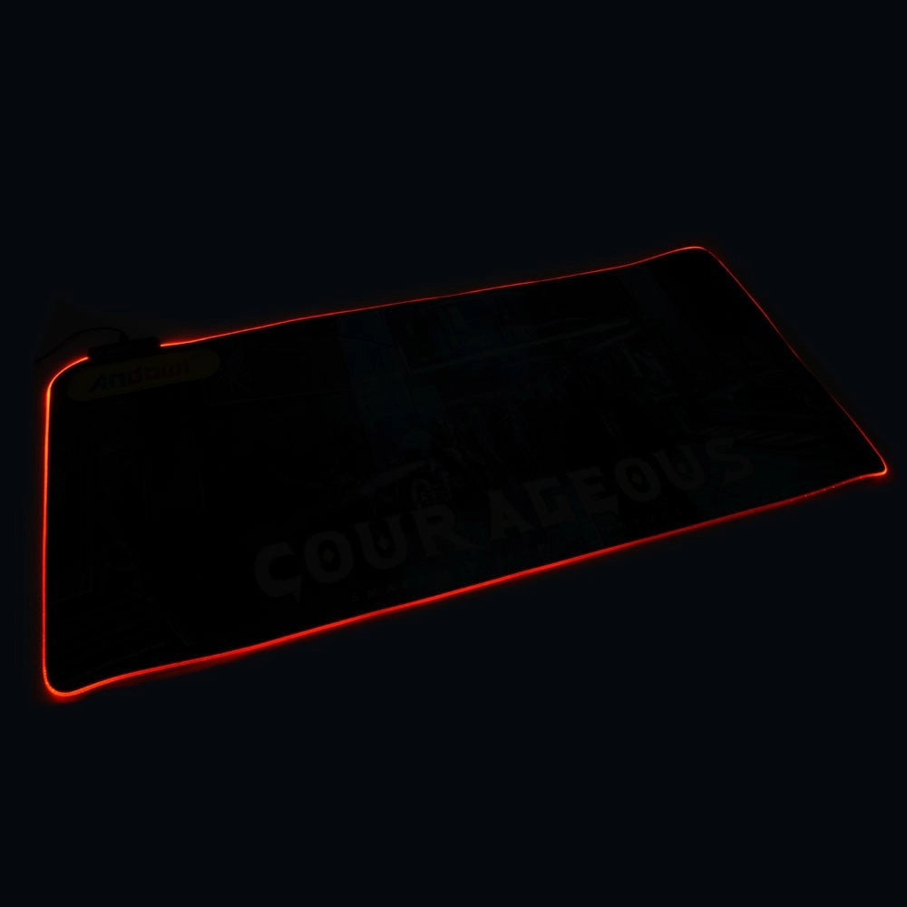 Trade Shop - Tappetino Gaming Mouse Pad I Giochi Iniziano Con Led Rgb Outline 80 X 30cm Q-r10 -