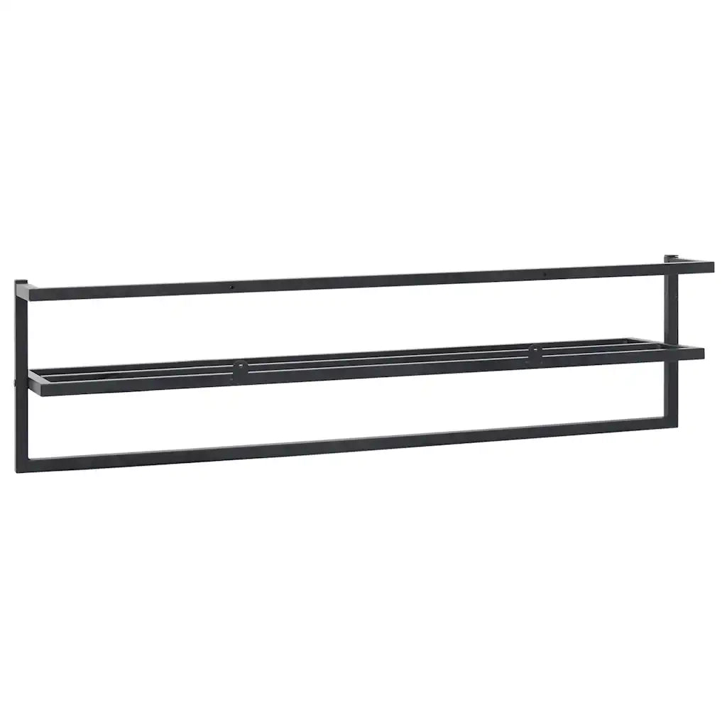 Portasciugamani Nero 95x25x22 cm in Ferro CFW3417139