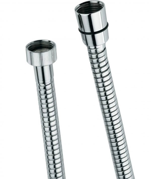 Tubo FLESSIBILE DOCCIA  1/2 FF  Doppia AGGRAFFATURA  ESTENSIBILE  150-200 cm