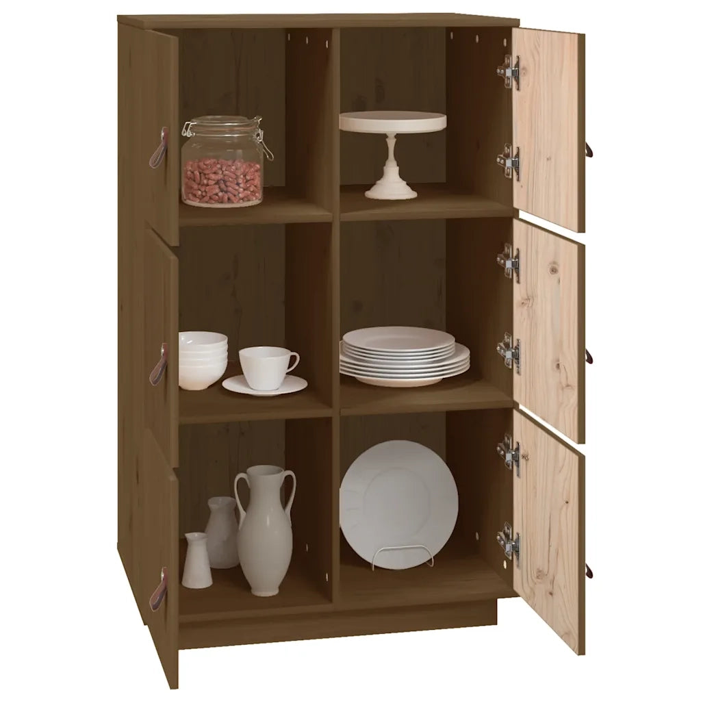 Credenza ambra 67x40x108,5 cm in Legno Massello di Pino 820175