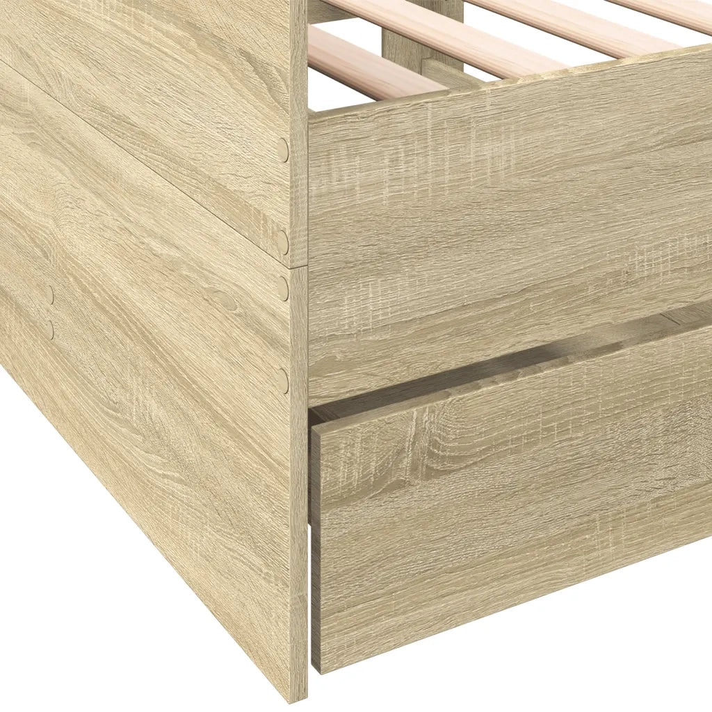 Divano Letto con Cassetti senza Materasso 75x190 cm