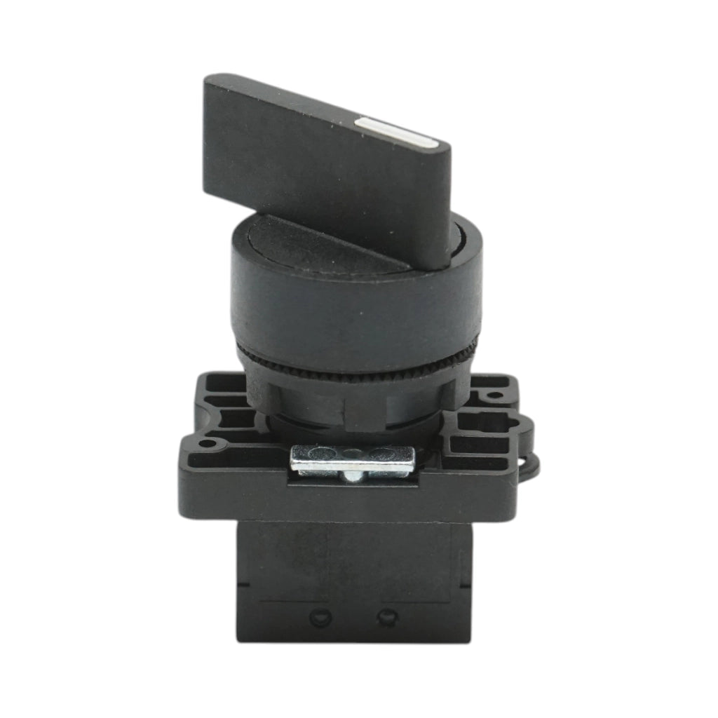 Selettore a 2 posizioni nero con blocco 1NO, 400V/10A, LAY5-EJ21 Breckner Germany