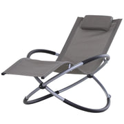 SEDIA A DONDOLO IN TEXILENE ZERO-GRAVITY 154 X 80 X 84 CM GRIGIO