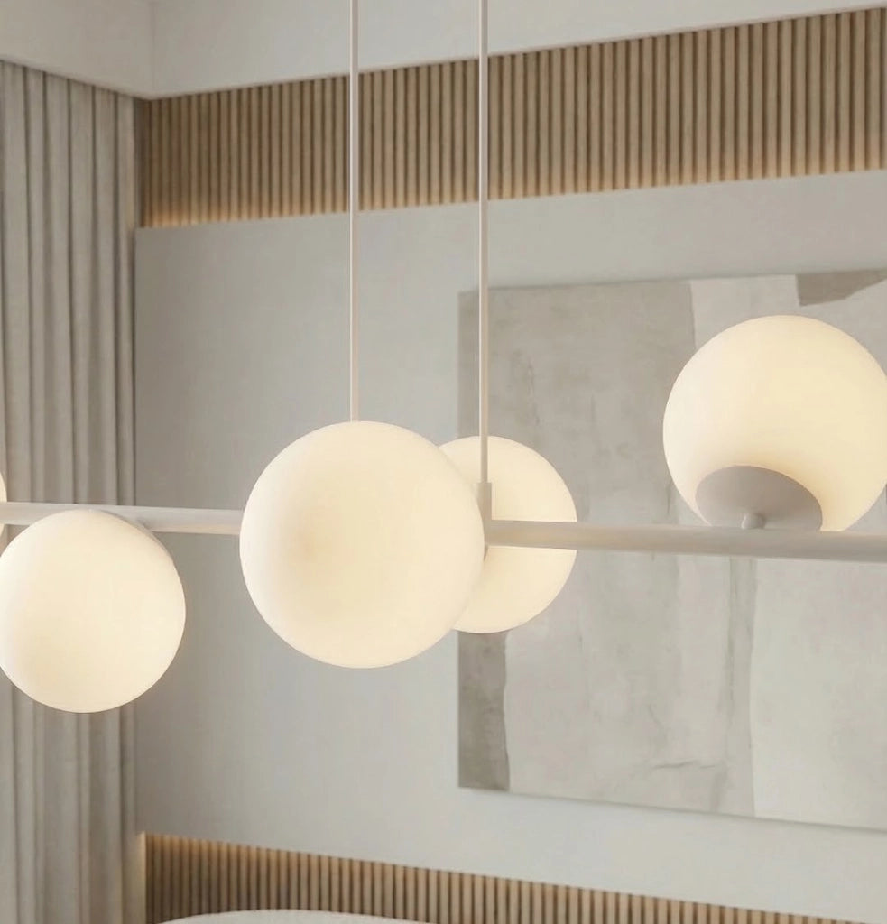 Lampadario sospeso Magnus Emibig 6xE14 grigio bianco