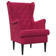 poltrona Rosso Vino Velluto 42029930