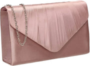 Borsa Chantel per donne, festa, gala, matrimonio, sera, blush, unico modello