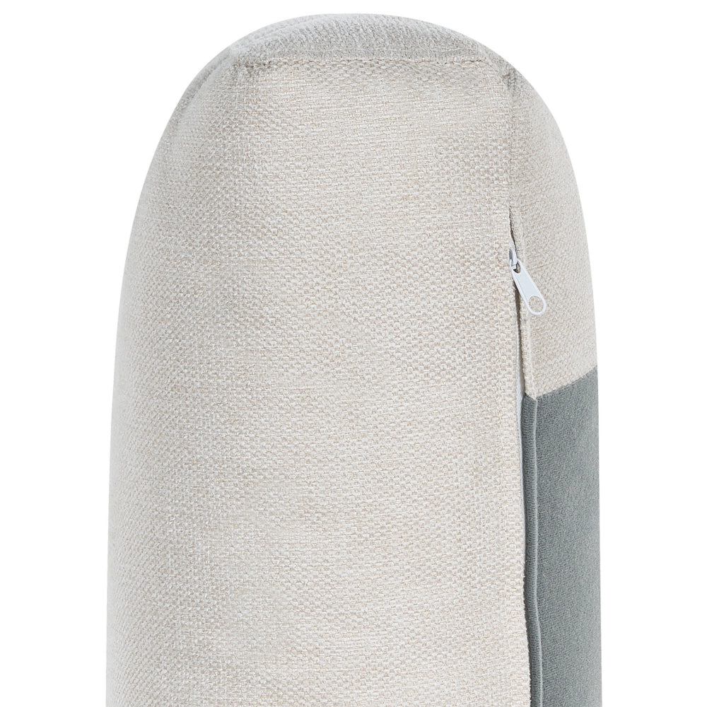 Divano Beige Tessuto Imbottito 3 Posti Schienale Imbottito Spesso Divano Soggiorno Classico