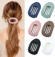 6 pezzi di spille per capelli piani - finitura opaca - clip per capelli per donne - antiscivolo - clip a pala piatta - per capelli spessi e sottili - clip antiscivolo francese - per uso quotidiano, matrimoni