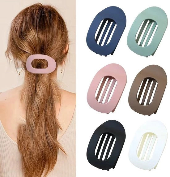 6 pezzi di spille per capelli piani - finitura opaca - clip per capelli per donne - antiscivolo - clip a pala piatta - per capelli spessi e sottili - clip antiscivolo francese - per uso quotidiano, matrimoni